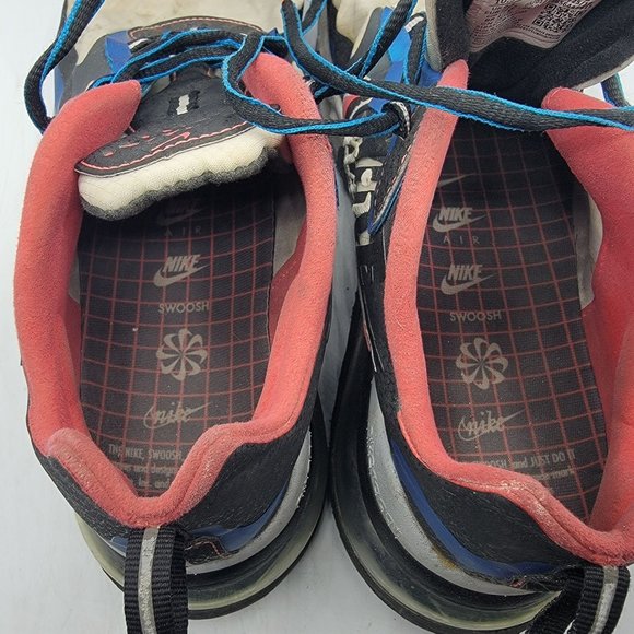 Nike Air Max 270 React Mens 10.5 White Blue Time Capsule Edition Shoes CT1616400 - Picture 8 of 13